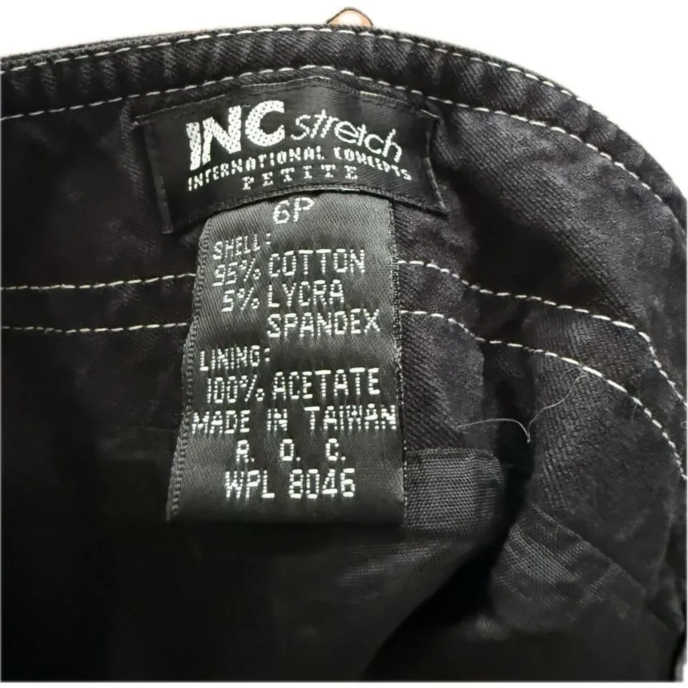INC Stretch Button Up Raw Edge Skirt Altered* Retail $79 Women’s Size 6P